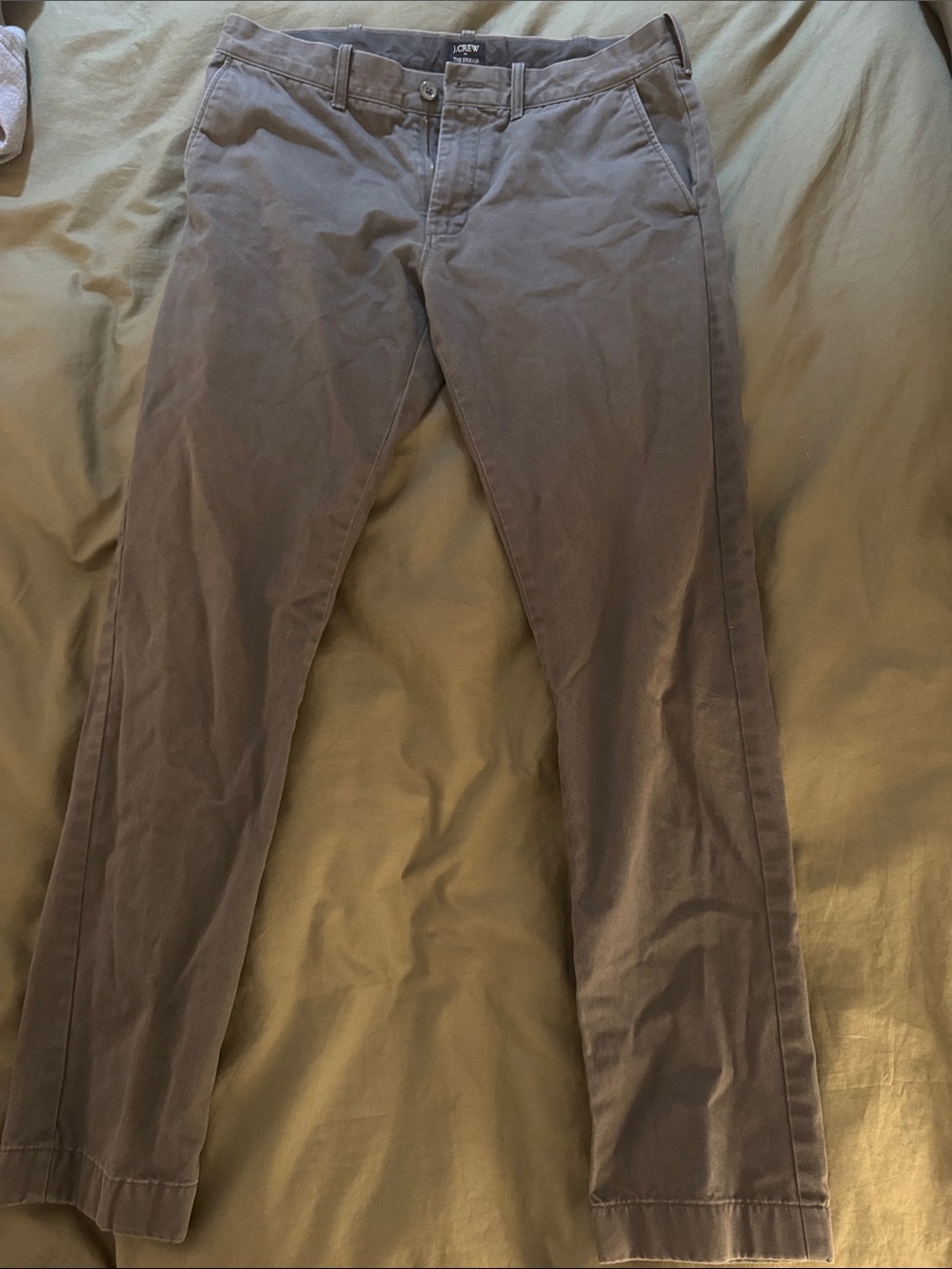 J. Crew Men’s Chinos in Taupe Gray